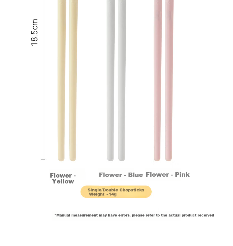 CORN Corn Children's Silicone Chopsticks Baby Chopsticks for 3-Year-Old Kids Household Use for 6-12 Years Kindergarten Exclusive One Pair Per Child 12