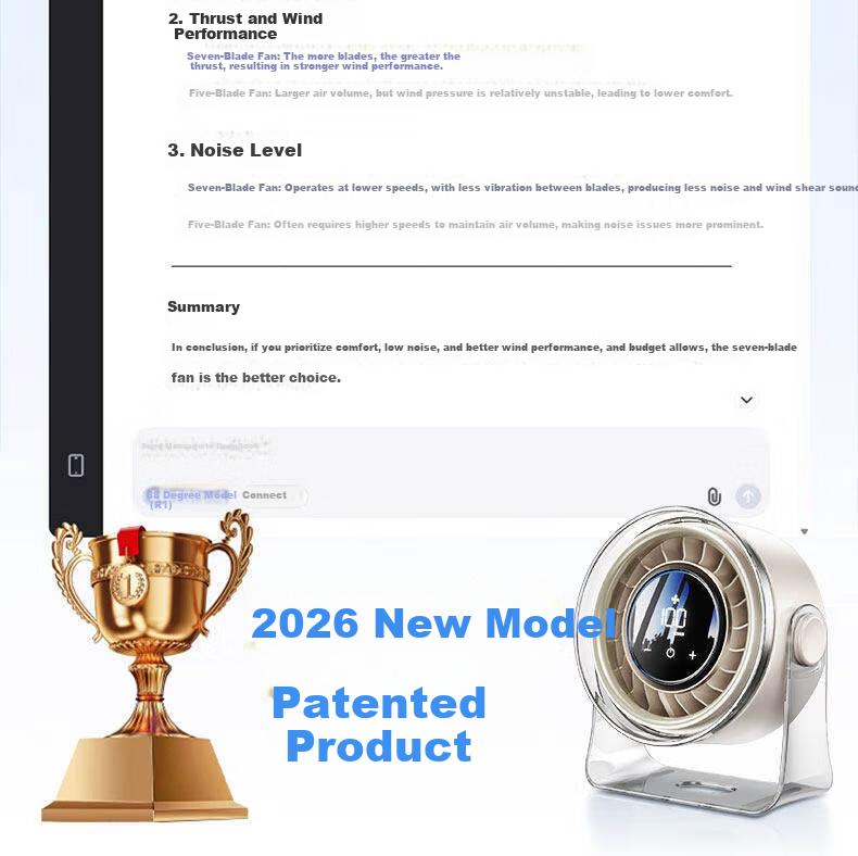 DIAMOND [26 Years New Upgrade] Desktop Mini Fan Small Home Silent Office USB Rechargeable Fan Long Battery Life Student Dormitory Bed Clip Portable Air Circulation Fan 6