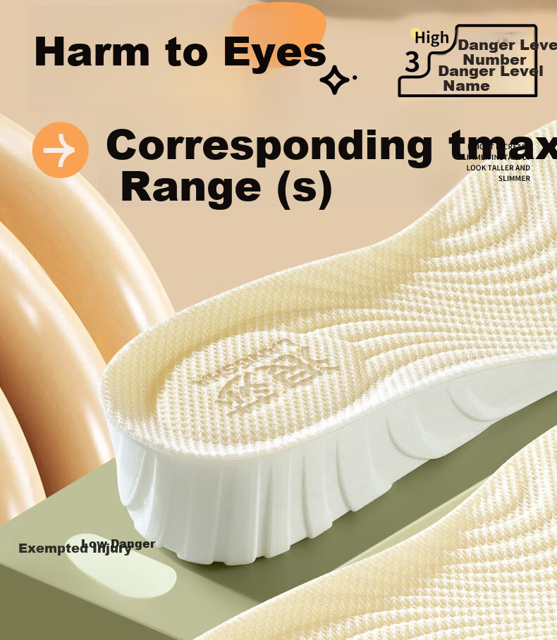 Langsha Invisible Height Increasing Insoles Soft Shock Absorption Sweat-Absorbing Odor-Resistant Breathable Unisex Height Boosting Pads 2.5cm Size 43-44 11
