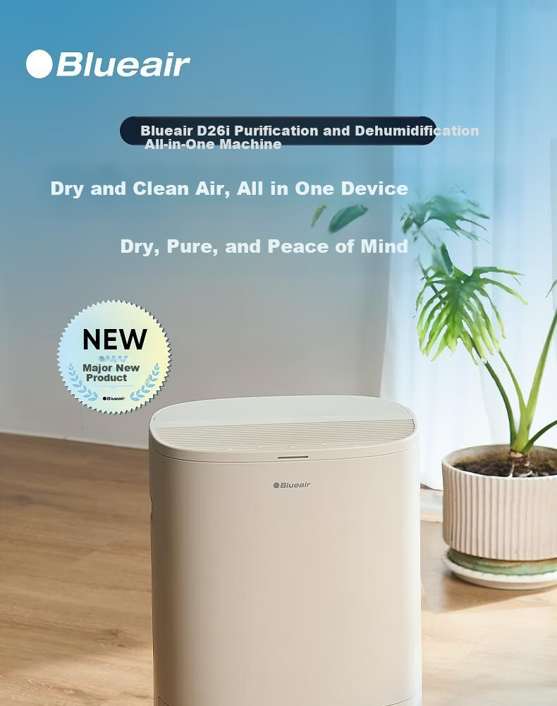 Blueair D26i Home Silent Dehumidifier and Air Purifier Combo for Damp Weather 2