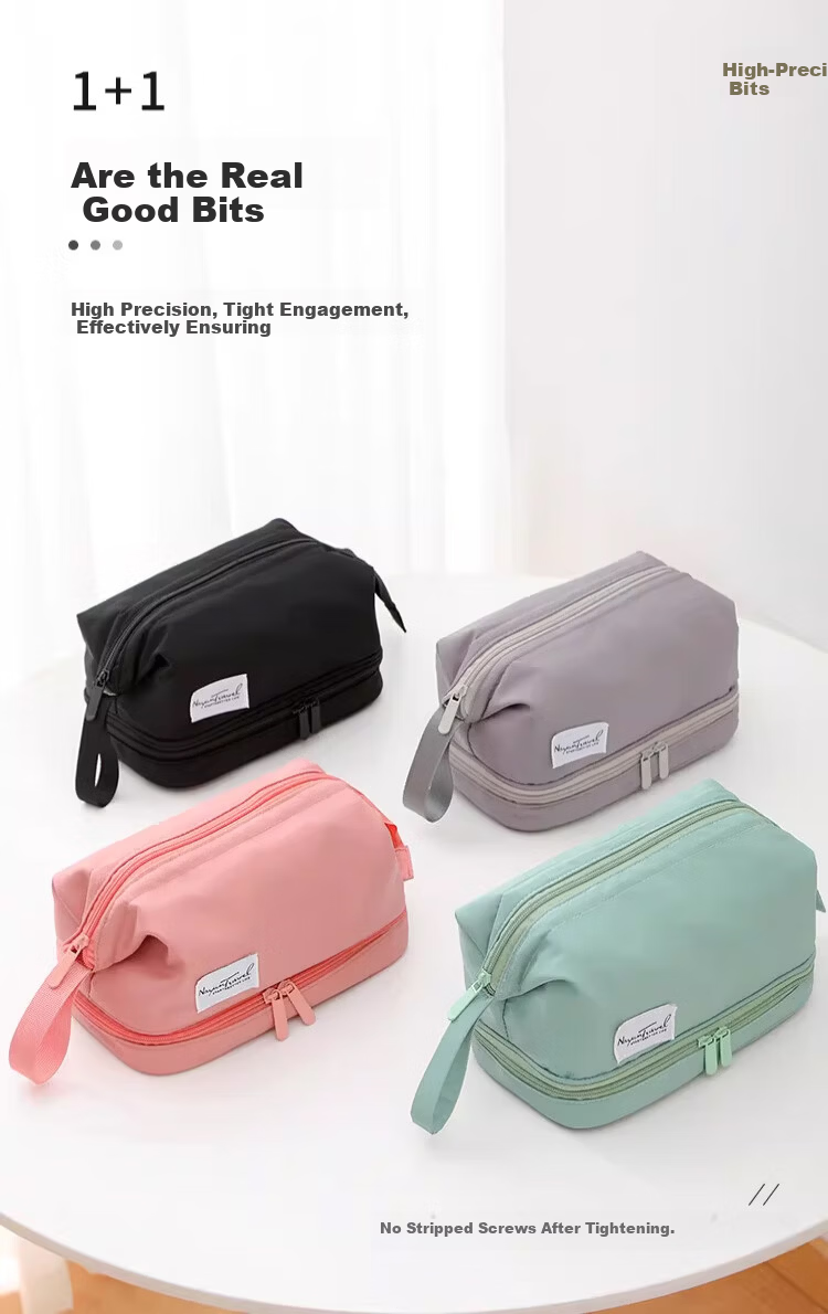 Banjeni Travel Makeup Bag Large Capacity Handheld Portable Partitioned Cosmetic Organizer for Men and Women Luggage Bag 2