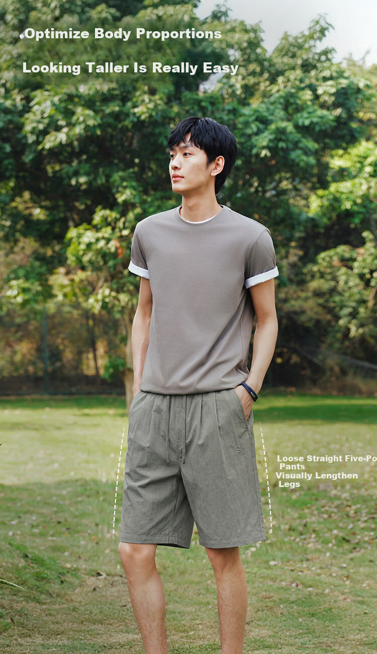 Semir Men's Casual Summer Relaxed Fit Twill Draped Wrinkle-Resistant Shorts 2026 Clean and Smooth 109326125101 3