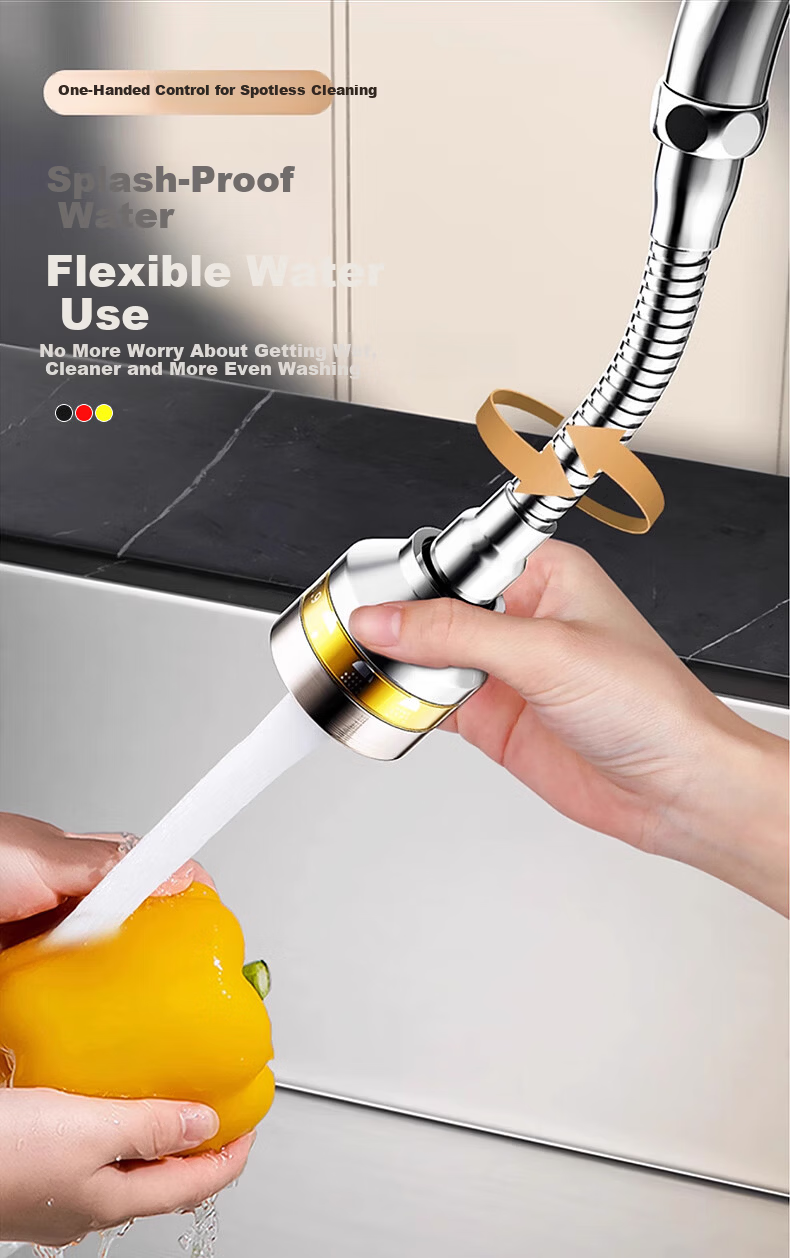 JROR [Germany] Faucet Extender Splash Guard Universal Rotatable Anti-Splash Adapter Aerator 6