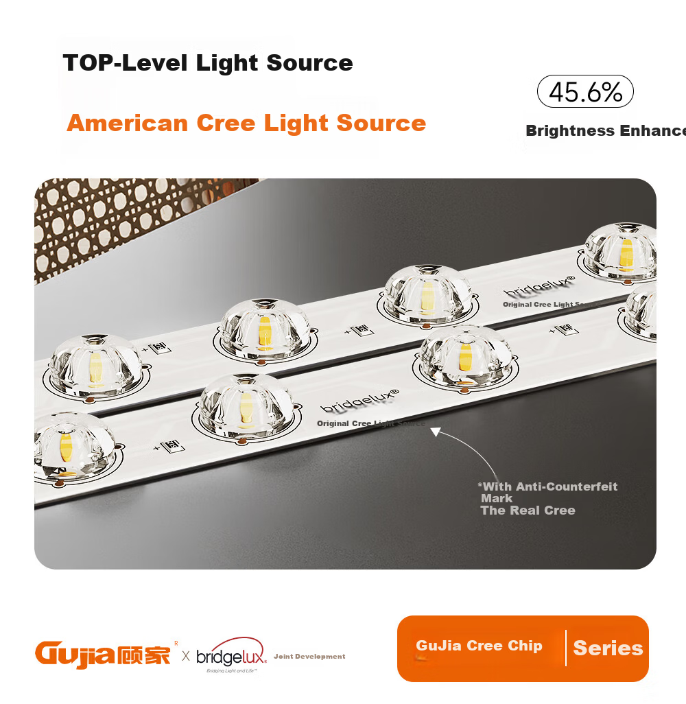 Kuka LED Ceiling Light Eye Protection Integrated Quick Install Living Room Bedroom Lamp 48cm Square Three Colors [Installation Included] 6