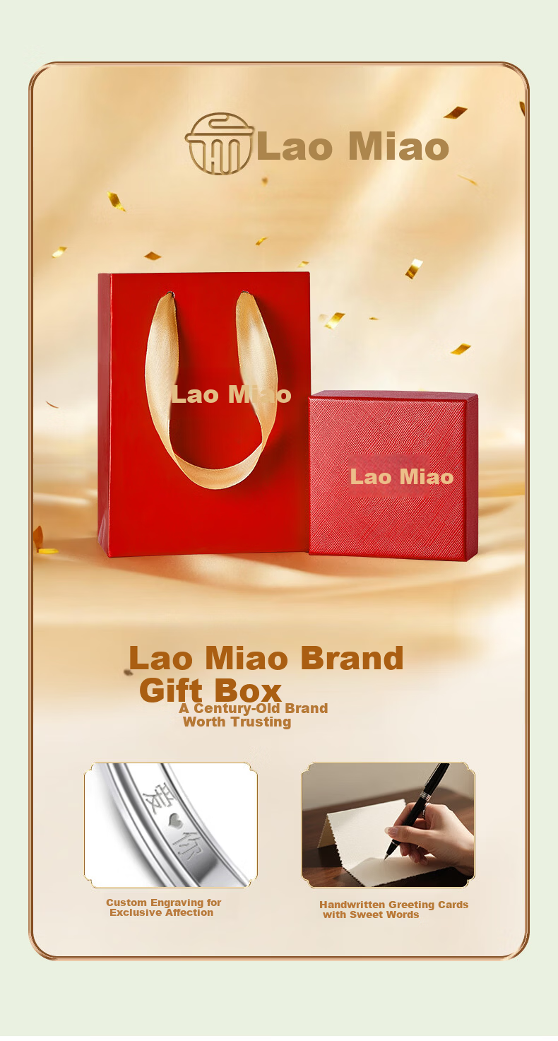 Lao Miao Hetian Jade Earrings Studs Luxury Fashion Jewelry Valentine's Day Birthday Gift for Women Girlfriend Wife 12