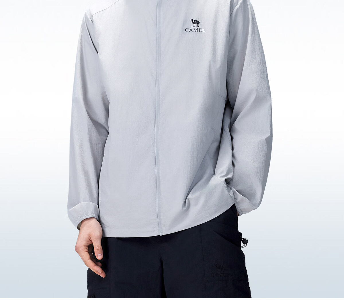 CAMEL Outdoor Original Yarn Sun Protection Jacket 2026 Spring Summer New Men's UPF1000 Cooling Water-Repellent Sports Jacket 2