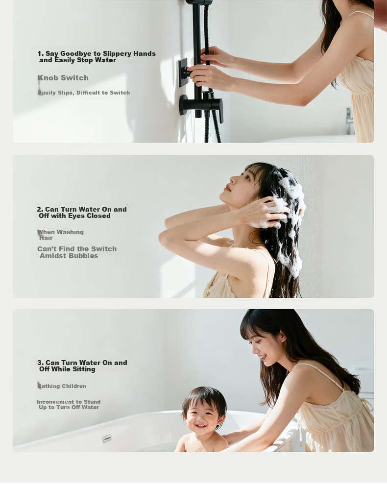MICOE Shower Handheld High-Pressure Sprayer Multi-Function Large Panel Shower Head Bathroom HS6H 15