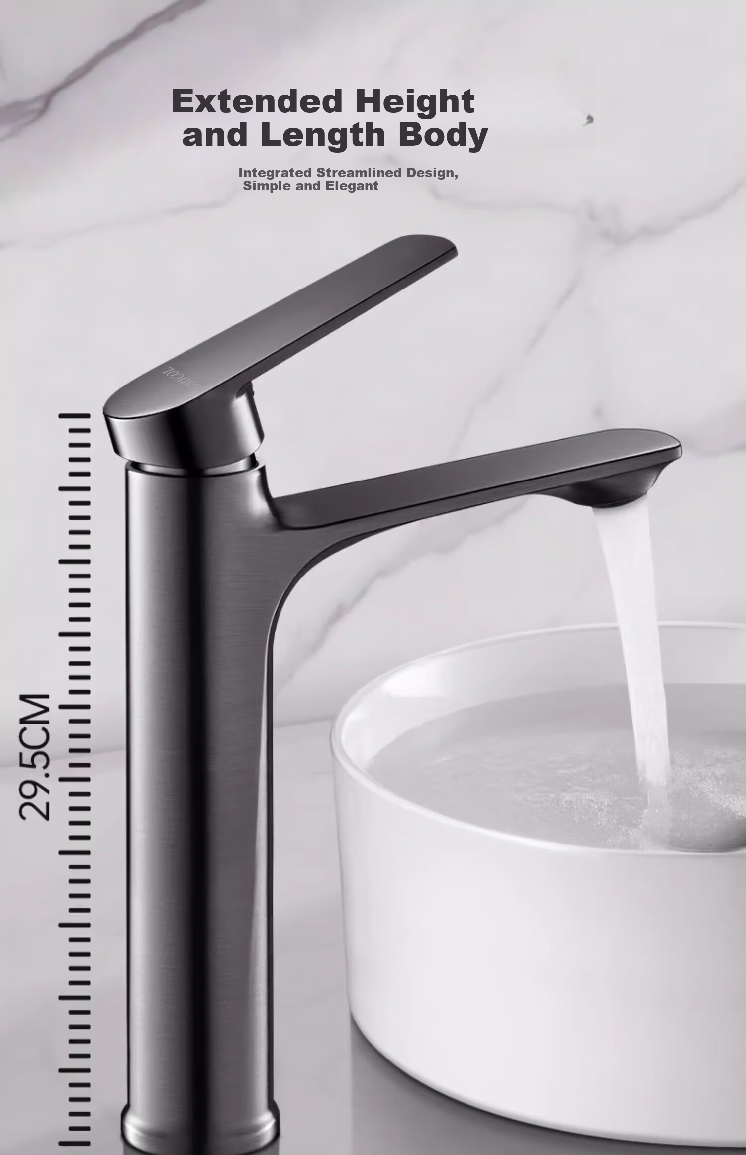 IVORPO German Basin Faucet Bathroom Washbasin Sink Splash-proof Single Cold Water Tap 9