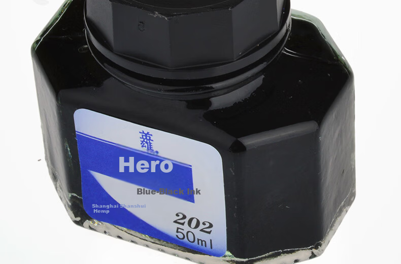 HERO Fountain Pen Ink 231A Non-Carbon Ink 75ml Large Capacity Red Upgraded Drop-Resistant Bottle 4