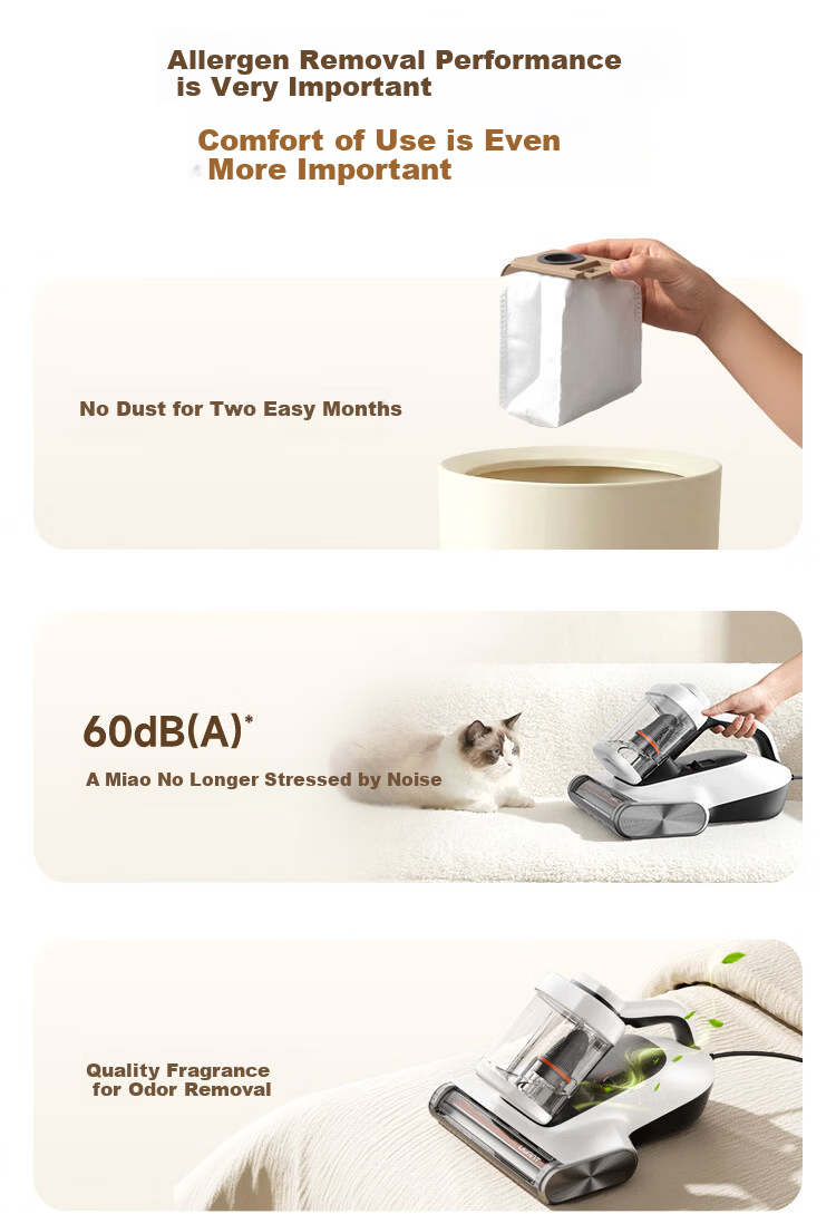 UWANT Small Bag Mite Removal Vacuum Cleaner with Self Dust Collection, 60 Days No Dust Emptying, High-Temperature Sterilization, 3-in-1 Home Mite Removal Bed Vacuum Cleaner, 618 Price Guarantee 15