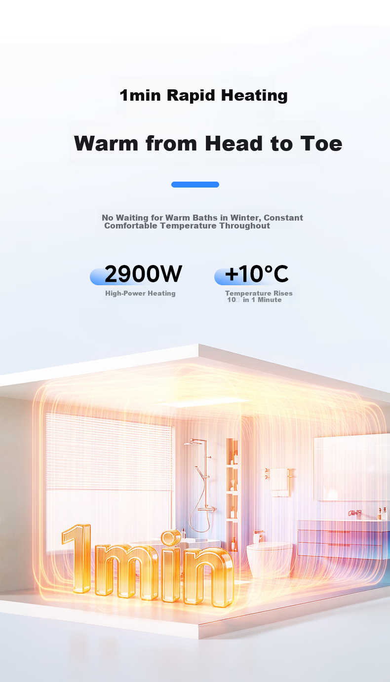 Midea JD Smart Bath Heater with Warm Air, Lighting, Ventilation, Integrated Bathroom Heater AI Human Sensor Sense X1 8