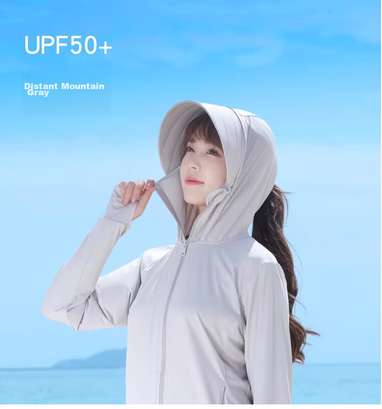Langsha Women's Sunscreen Jacket UV Protection Lightweight Breathable Ice Silk Summer New Sunshade Coat Thin Loose Sun Protection Clothing 13
