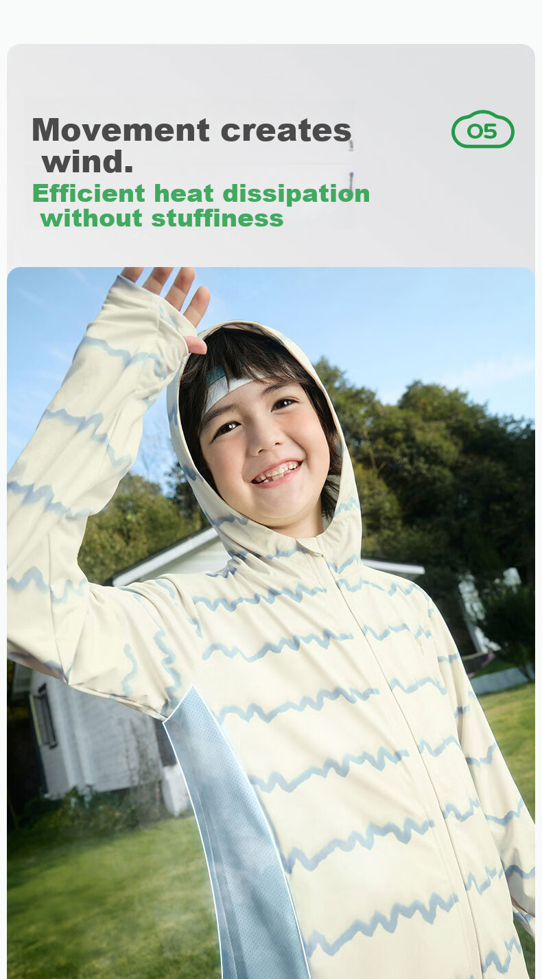 Kocotree KK Tree Kids Sun Protection Jacket UV Protection Lightweight Breathable Baby Outdoor Unisex Sunproof Coat 17