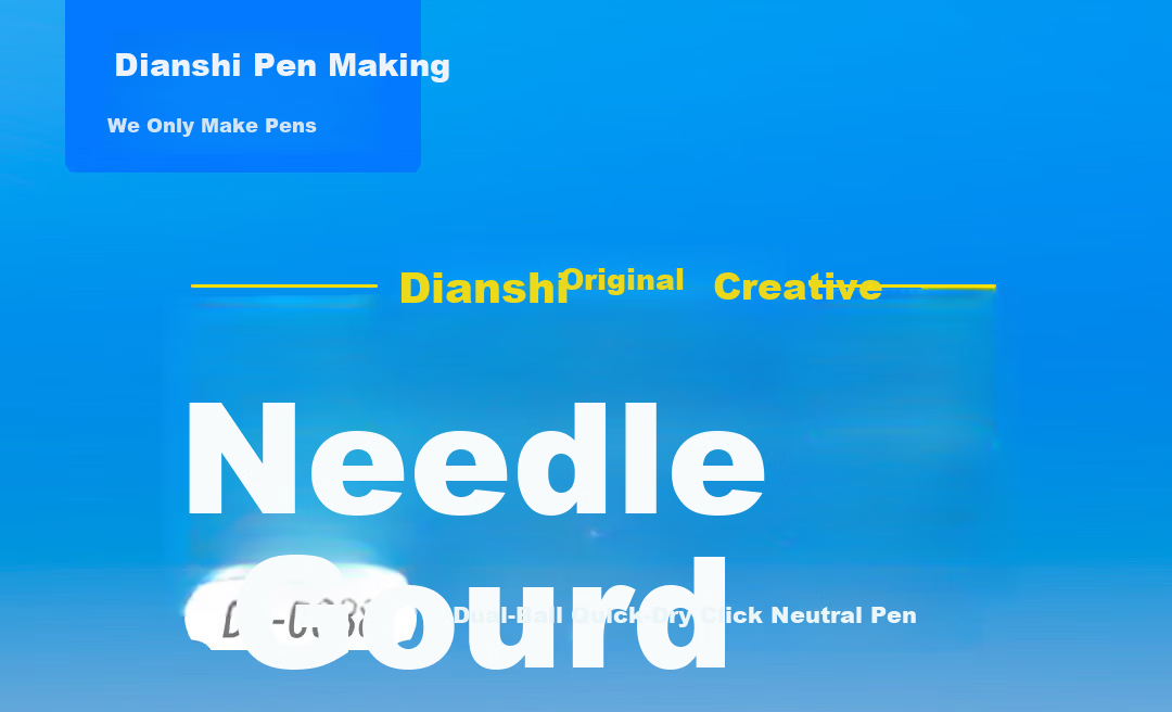 Dianshi Pen New Release Needle Gourd 0.5mm Retractable Gel Pen Dual Ball Quick-Dry Black Ink Blessing High-Value Signature Pen Office Study 5-Pack 3888E 3