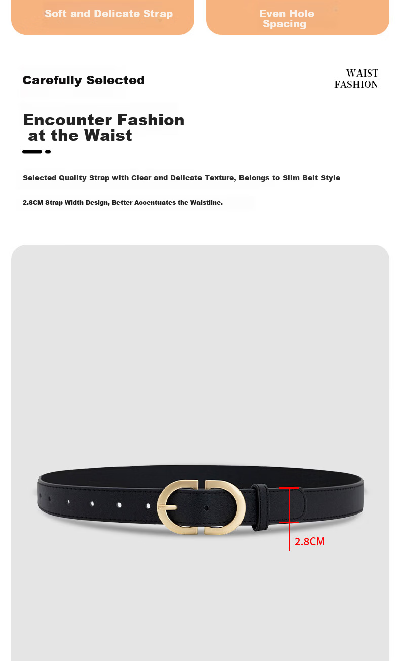 CARTELO Women's Leather Belt Denim Waist Belt Korean Style Fashion Versatile Pin Buckle Belt Birthday Gift for Girlfriend 7