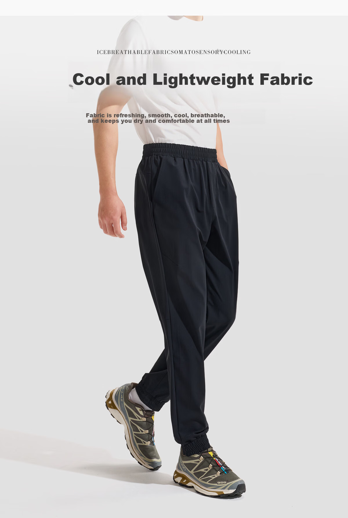OUTDOOR PRODUCTS Men's Lightweight Breathable Cooling Casual Pants Stretch Sports Pants OFCK621357 Smoked Gray XL Spring/Summer 2026 3