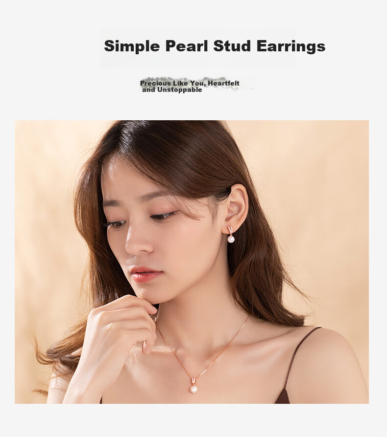 Laomiao Practical High-End Freshwater Pearl Stud Earrings for Women Silver Jewelry Thoughtful Gift for Girlfriend Wife 10