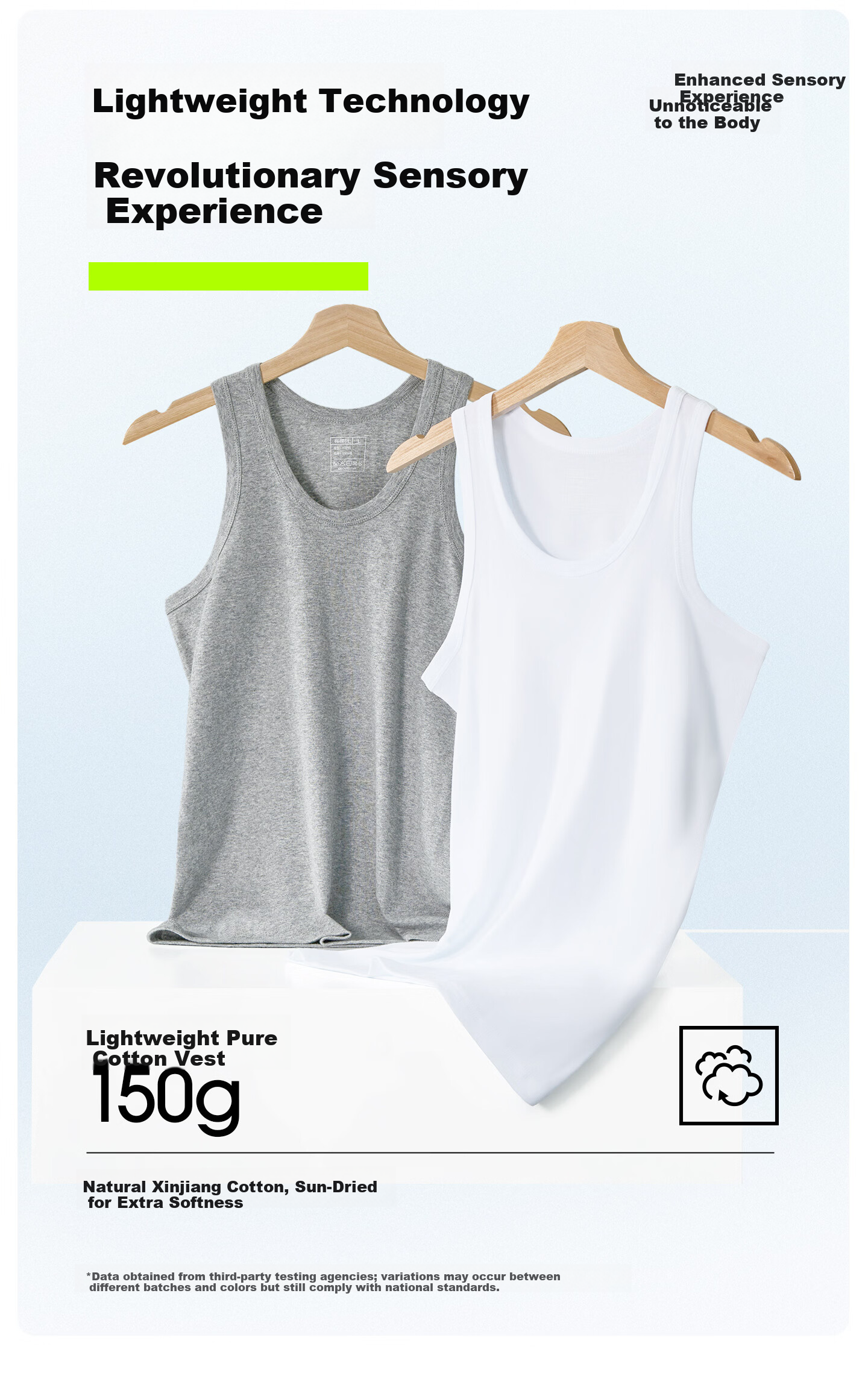 Youkeshu Men's Summer Thin Cotton Slim Fit Tank Top Sports Sleeveless Sweat-Absorbing Fitness Shirt 7