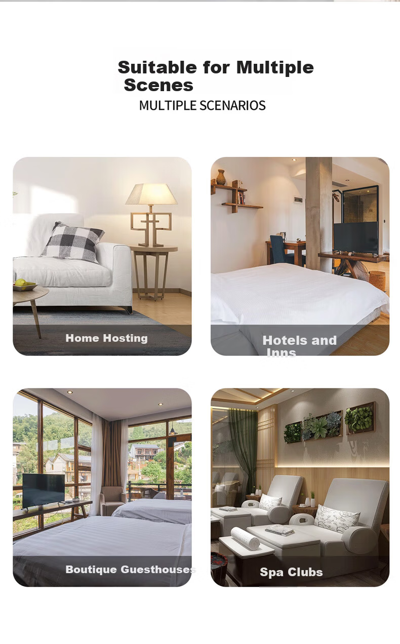 JAJALIN Disposable Slippers 5 Pairs Guest Slippers Hotel Spa Non-Slip Thickened Portable Floor Slippers 2