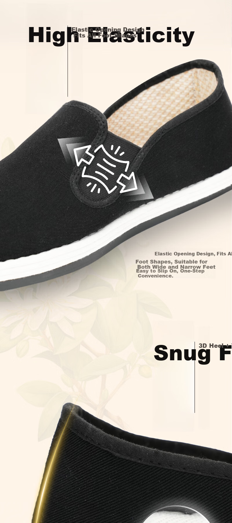 Yimeng Red Sister-in-law Old Beijing Cloth Shoes [Mugwort + Ula Grass] Odor-resistant Old Beijing Linen Coconut Shell Activated Carbon Comfortable Foot Care Size 43 5