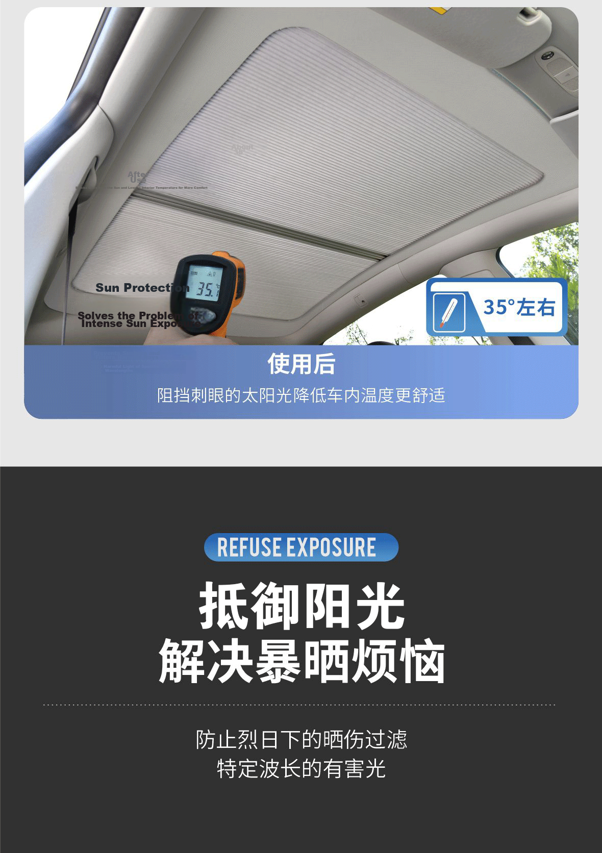 Buresh Car Front Windshield Cover Anti-Hail Car Protector Heat Insulation Sunshade Universal Rainproof Car Cover 14