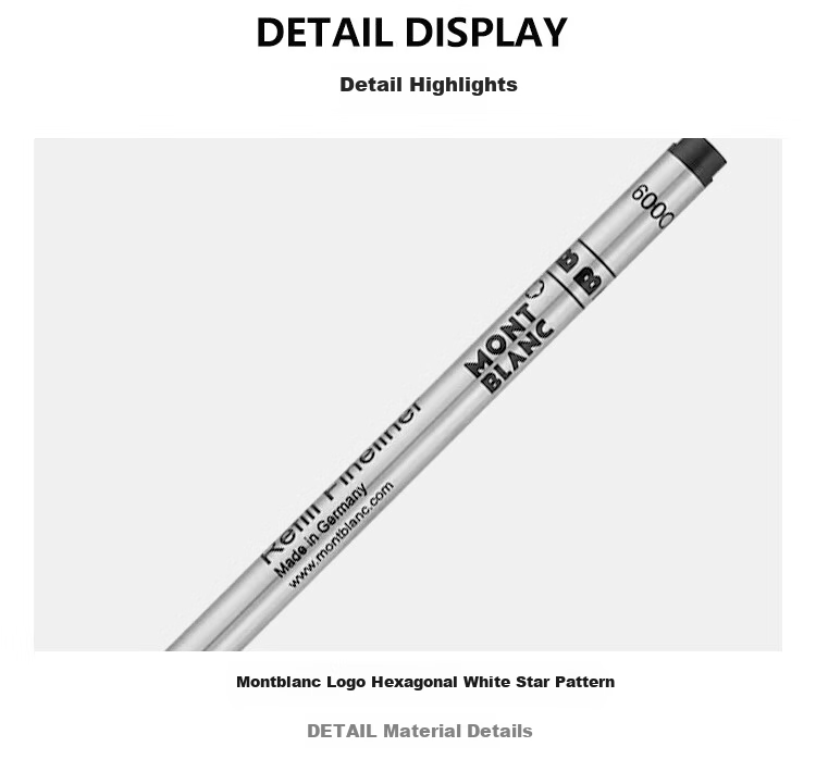 MONTBLANC StarWalker Series Black Fine Line Pen Refills 2-Pack B Tip 128247 Gift 7