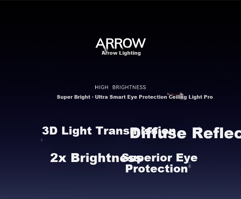 ARROW Eye Protector Max CAS Rare Earth Full Spectrum Light Living Room Minimalist Ultra-thin Ceiling Light 12