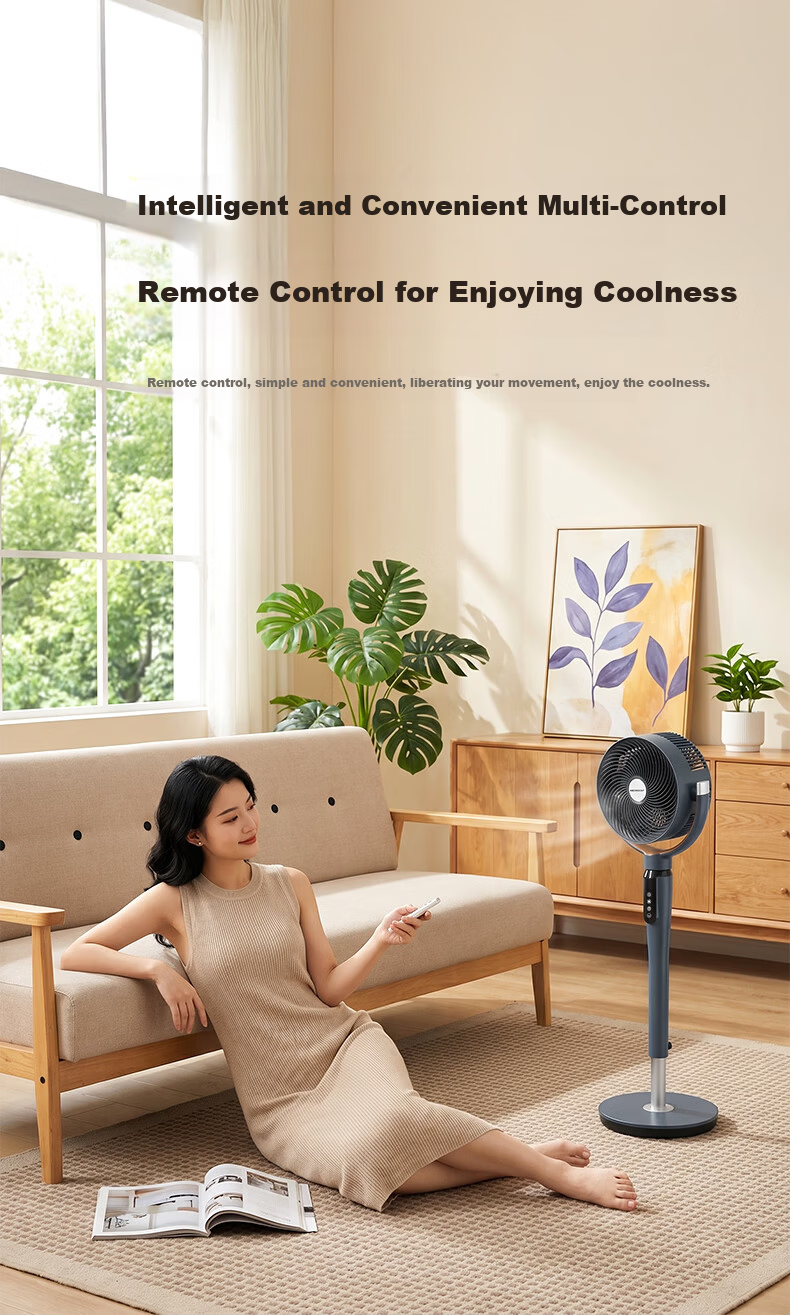 Qinyuan [Hot New Product] Mufeng Series DC Inverter Fan Air Circulation Floor Fan Home Integrated Adjustable Soft Breeze Silent Purification Electric Fan CF-311A 5