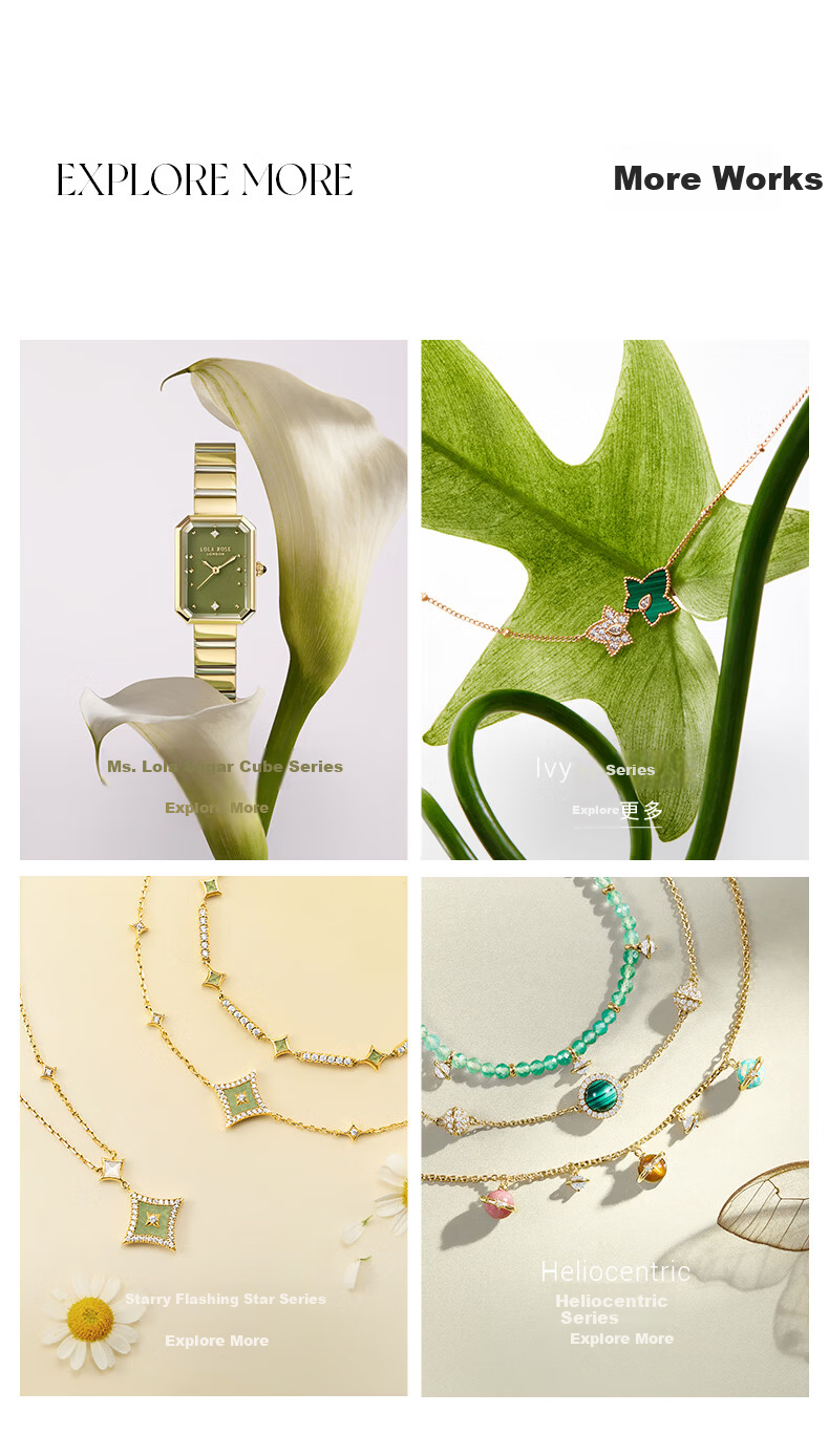 LOLA ROSE Diamond-Studded Sugar Cube Green Women's Watch Fashion Luxury Elegant Birthday Gift for Girls 14