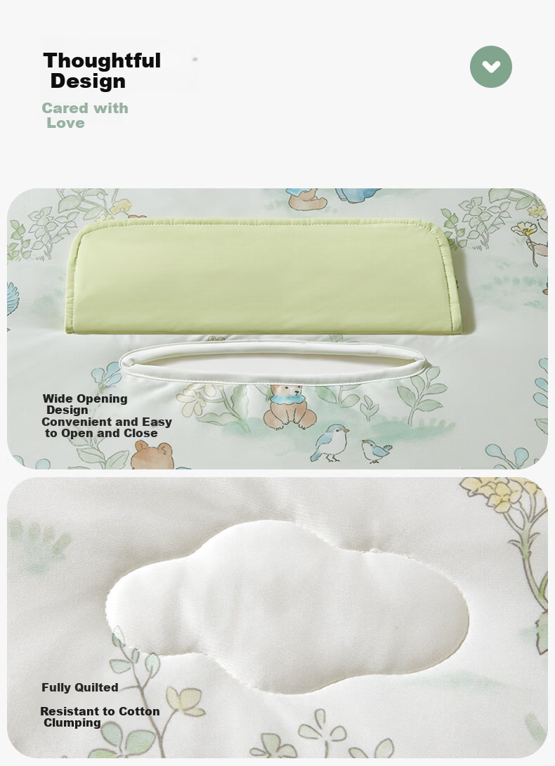 KUB Baby Anti-Kick Quilt Spring and Summer Embrace Quilt Baby Sleeping Bag Integrated Cooling Sleeping Bag Snow Rabbit Play - 150*150cm 13
