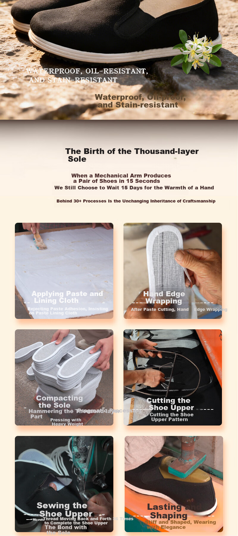 Yimeng Red Sister-in-law Old Beijing Cloth Shoes [Year of the Horse New Arrival - Triple Protection + Honeysuckle Shock Absorption] Thousand-Layer Sole Comfortable Breathable Size 43 3