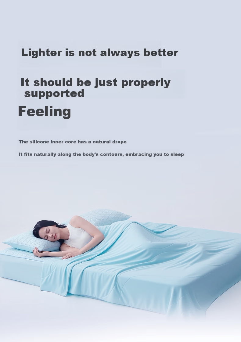 Huishui Huhu Small Cooling Quilt Silicone Summer Quilt Breathable Antibacterial Single Thin Quilt Machine Washable Air Conditioning Quilt Core 7