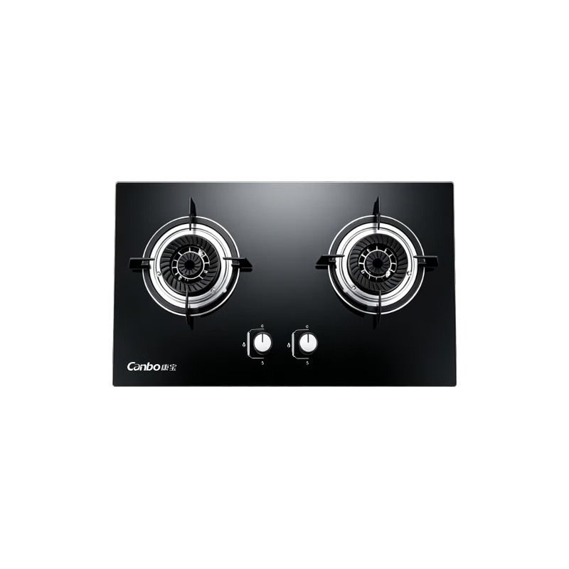 Canbo Gas Stove Double Burner 5KW High Power LPG Gas Cooker Dual Burner Home Use Grade 1 Energy Efficient Gas Saving Explosion-Proof Glass Panel Built-in and Countertop Kitchen Stove QI21H