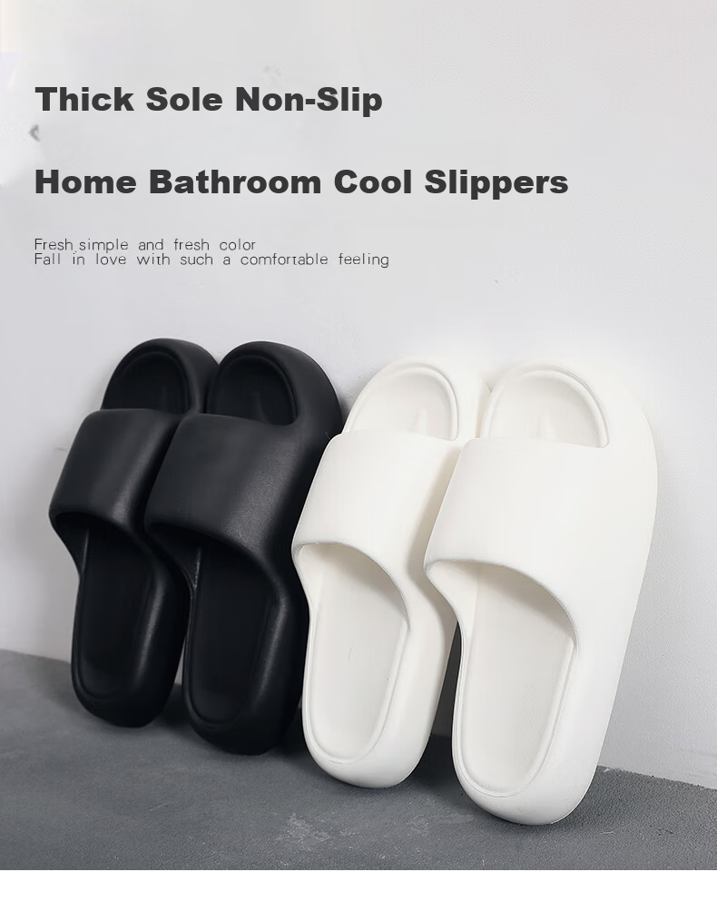 TZLDN Women's Home Slippers Indoor Bathroom Office Thick Sole Non-Slip EVA Soft Feel Casual Slides Men's 12