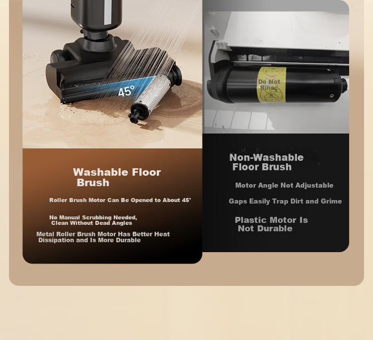 UWANT Yowang Ultra-Thin Cloud Sail Floor Washer Self-Cleaning Long Battery Life Home Electric Mop Vacuum Cleaner Combo 6