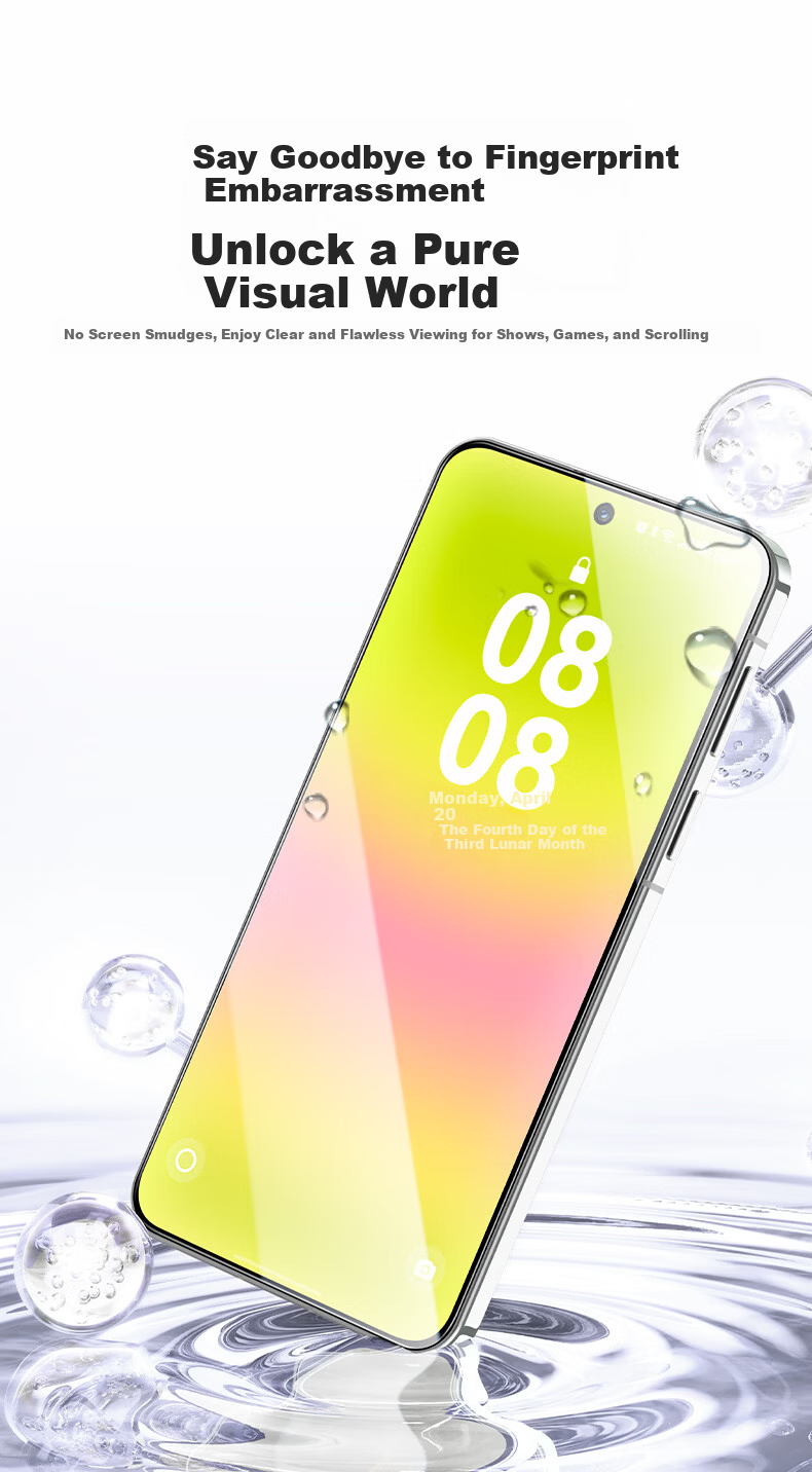 LLUNC [2-Pack] Tempered Glass Screen Protector for Huawei Pura90 P90 Full Coverage Ultra-Thin HD Anti-Fingerprint Drop Resistant Scratch Resistant No White Edge Dustproof Phone Protective Film 3