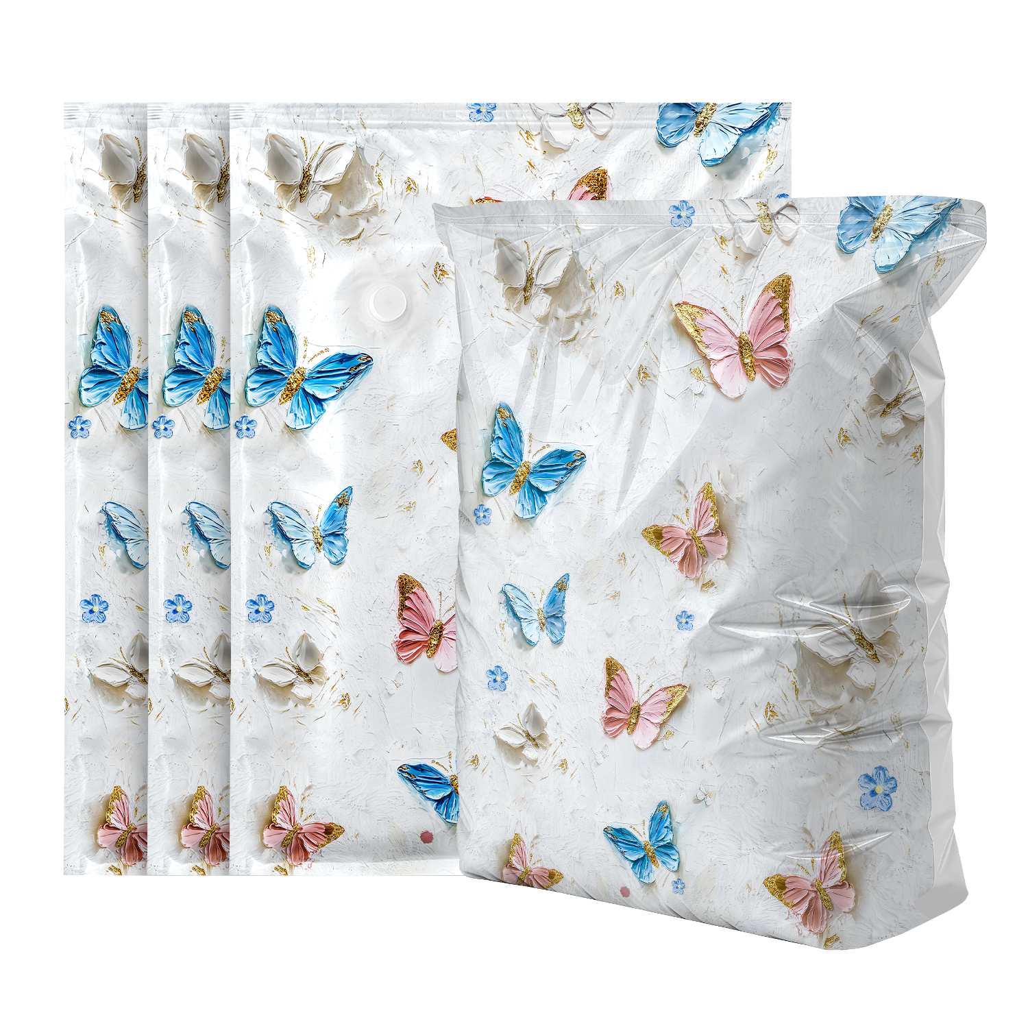 BIAZE Vacuum Compression Storage Bag for Clothes and Quilts, Extra Large 80*100cm, Single Pack