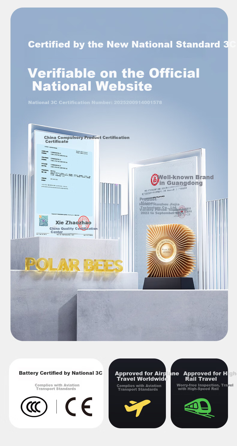 PolarBees Handheld Mini Fan | 100-Level Cooling | Ultra Mini Lightweight | 2026 New Long-Lasting High-Speed Portable Semiconductor Cooling Fan 3