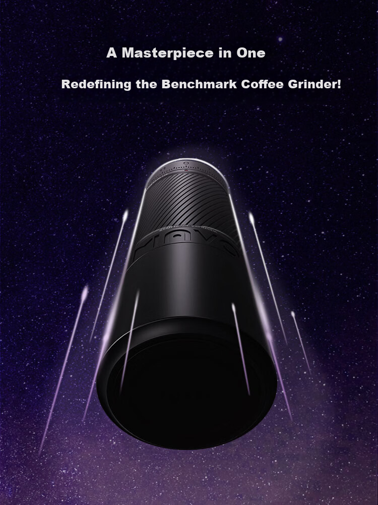 MAVO Phantom PRO Manual Coffee Grinder Hand-Crank Coffee Bean Grinder Yao Yan Black 22