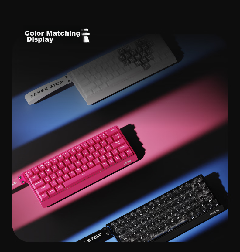 EWEADN DK63 Mechanical Gaming Keyboard Hot-Swappable Wired Customizable 63-Key Layout Side-Printed High-Quality Desktop Office 13