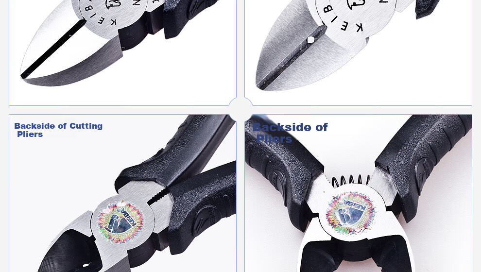 KEIBA Japan Original Imported Electrical Diagonal Pliers High Carbon Steel Wire Stripping Nippers N-205S 10