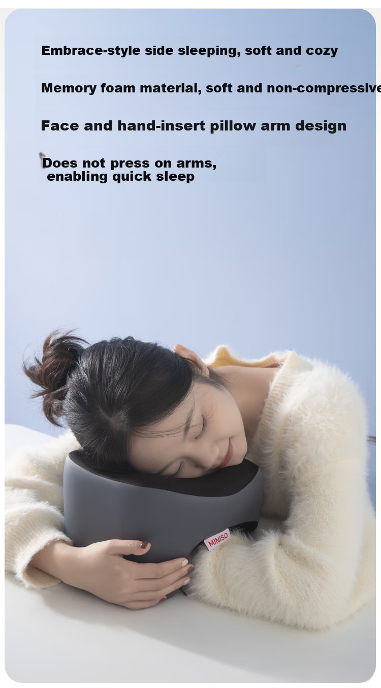 MINISO Nap Pillow Office Nap Essential U-Shaped Pillow for Elementary Students and Adults 6