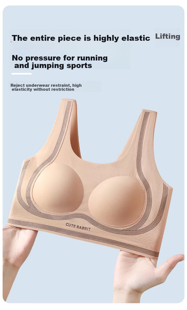 GUJIN 2-Pack Foundation Skin Tone Girls' Underwear Development Period Bra Teen Large Child Middle and High School Student Youth Sports Vest L 8