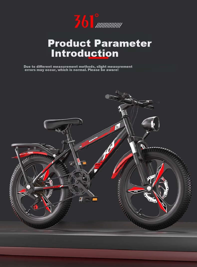 361° Youth Bicycle 7-12-18 Years Disc Brake Shock Absorbing Student Pedal Off-Road Mountain Bike 22 Inch Silver Gray 9