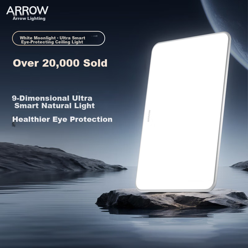 ARROW LED Ceiling Light for Living Room, Simple Bedroom, Dining Room, Study Lamp with Installation Included