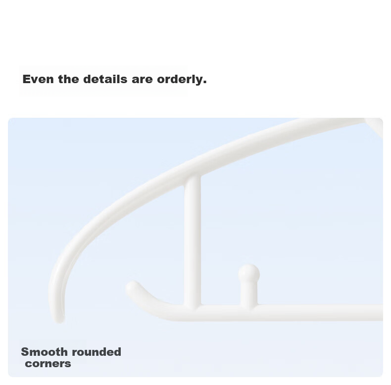 EACHY Seamless Clothes Hanger Anti-Shoulder Bump Household Coat Hanger Wide Shoulder Non-Slip Sweater Rack *10 11