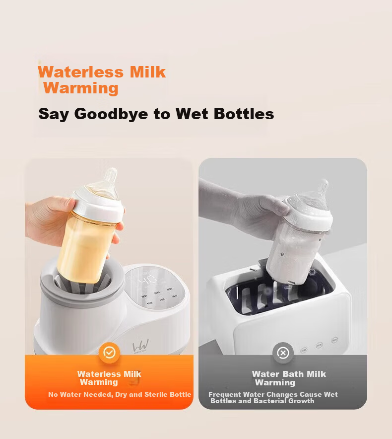 HeWu 2-in-1 Automatic Milk Warmer and Milk Shaker Bottle Warmer Breast Milk Thermostat Defrost Heater 21