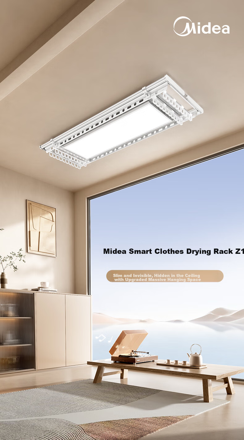Midea Electric Clothes Drying Rack Wireless Remote Control Lift Ultra-thin Retractable Clothes Dryer Z1【Price Protection 618】 4