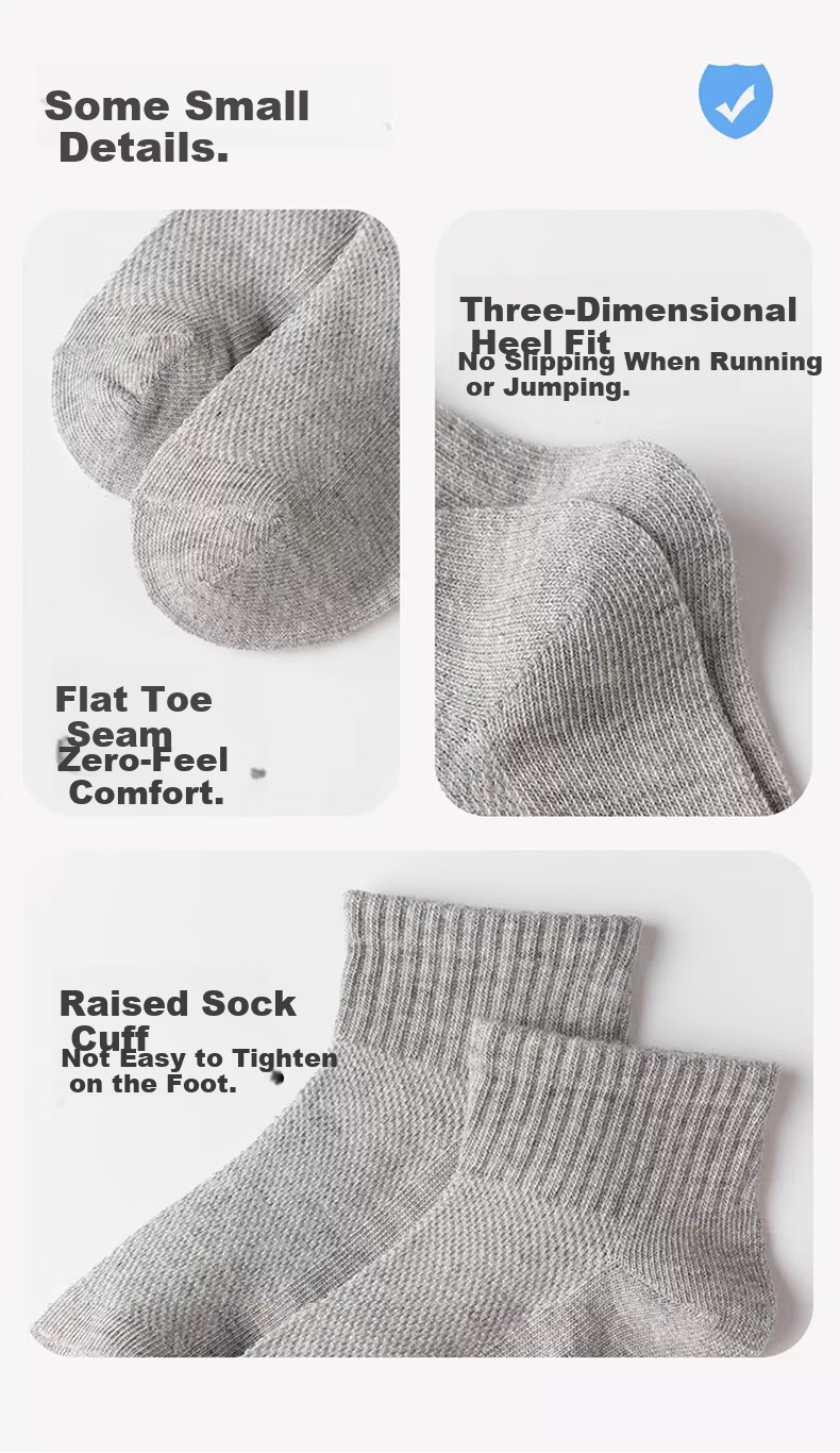 Langsha Children's White Socks Boys Girls Student White Thin Cotton Mid-Calf Socks for Spring and Autumn Summer 17
