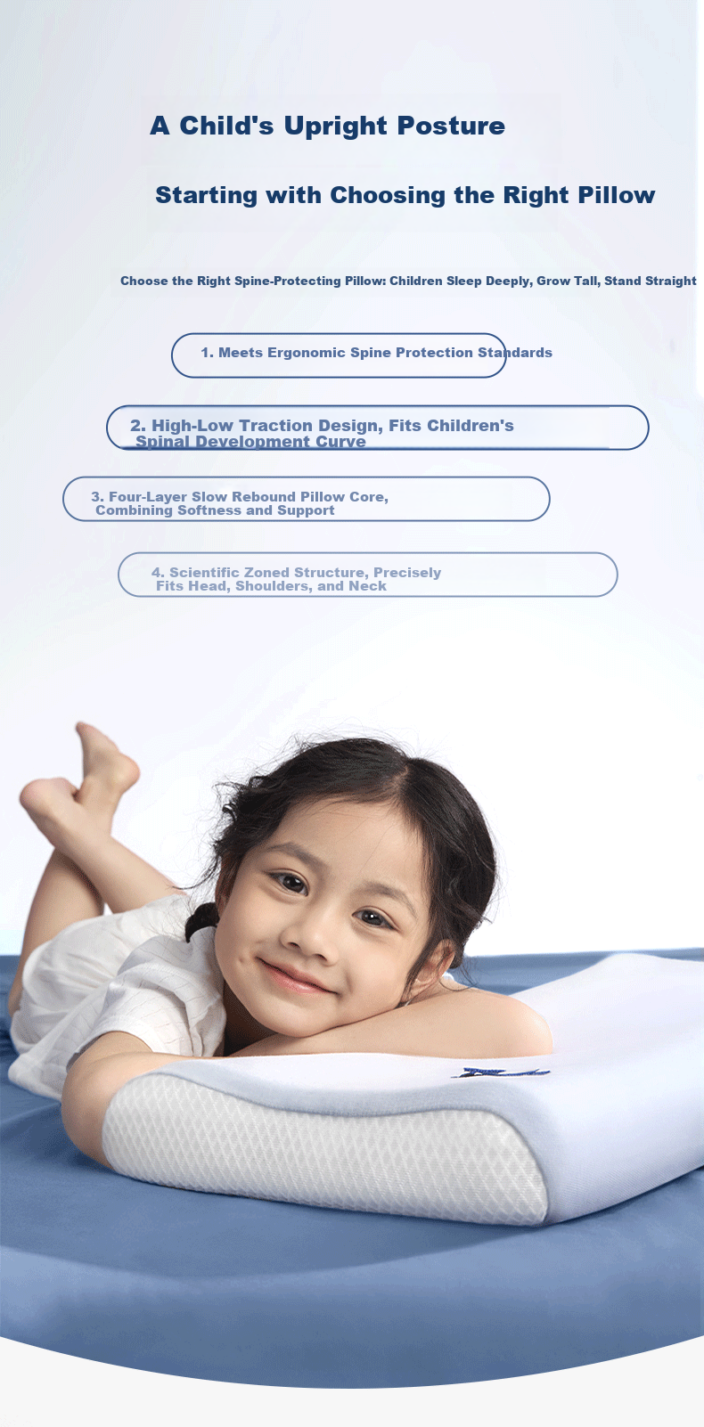 CEENIU Children's Pillow Neck and Spine Support Memory Foam Pillow for Ages 3-12, Trusted by Over 4 Million Moms 9